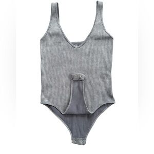 Aura grey Ribbed Bodysuit XL/XXL
